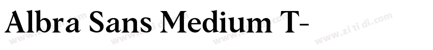 Albra Sans Medium T字体转换